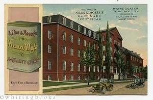 [Postcard] Wayne Cigar Co., Home of Niles & Moser's Hand Made Cigars in Detroit, Michigan