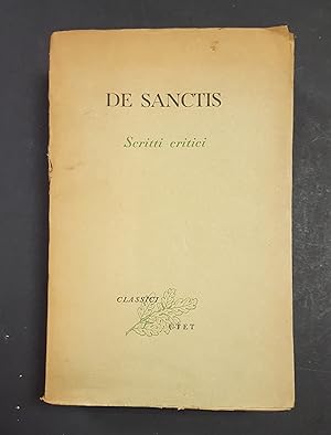 Francesco De Sanctis. Scritti critici. Utet. 1949