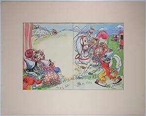 Three Jolly Clowns ~ Original Art Work