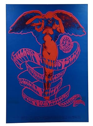 Original psychedelic poster for Miller Blues Band, Mother Earth, & Bukka White, September 1-3, 19...