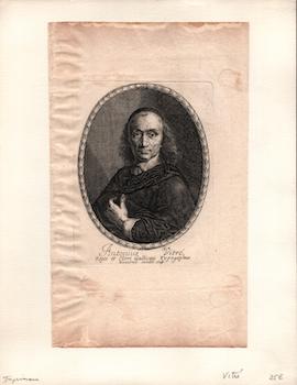Antonius Vitre. (B&W engraving).