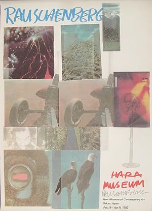 1982 Robert Rauschenberg Signed Exhibition Poster, Hara Museum Japan