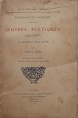 Oeuvres Poétiques choisies
