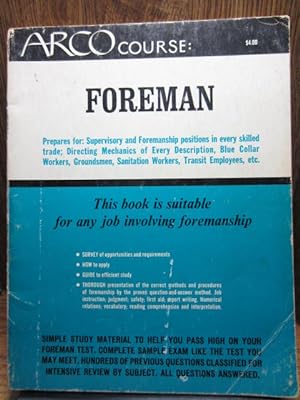 ARCO COURSE : Foreman