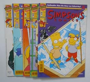 Simpson Comis: Nr. 12 bis 15 und Nr. 18. [Konvolut aus 5 Comics]. Gib mir den Tod!; Wenn die Sonn...