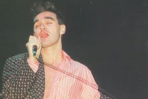 Morrissey of The Smiths Rare Vintage 1980s Tongue Postcard