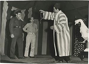 Original photograph of Orson Welles performing a magic show, circa 1943