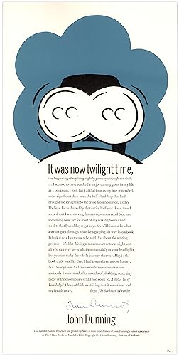 It Was Now the Twilight Time. (Letterpress Broadside).