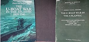 German Naval History - The U-Boat war in the Atlantic 1939 - 1945 3 volumes in 1 with Sheets inco...