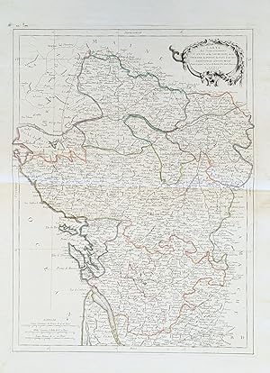 Lotto di 14 mappe: CARTE DU GOUVERNEMENT DE L'ISLE DE FRANCE