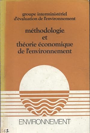 Méthodologie et théorie économique de l'environnement.