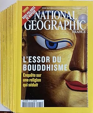 National Geographic France. Année 2005 complète. Janvier-Décembre 2005.