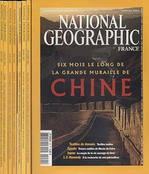 National Geographic France. Année 2003 complète. Janvier-Décembre 2003.