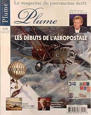 Plume, le magazine du patrimoine écrit. Les début de l'aéropostale.
