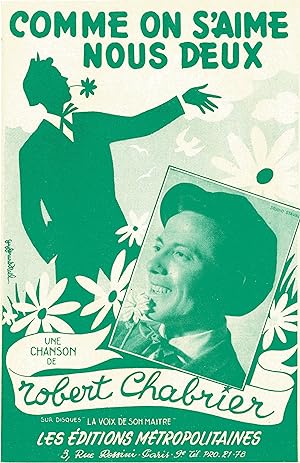 "COMPAGNON MON COUSIN par Robert CHABRIER" Paroles & Musique de Robert CHABRIER / Partition origi...