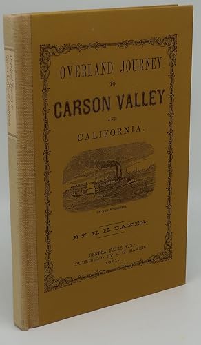 OVERLAND JOUNEY TO CARSON VALLEY AND CALIFORNIA