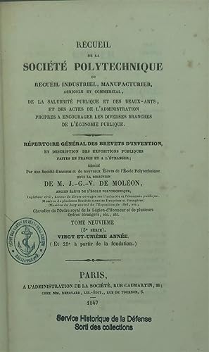 Recueil de la Société polytechnique, ou Recueil industriel, manufacturier, agricole et commercial...