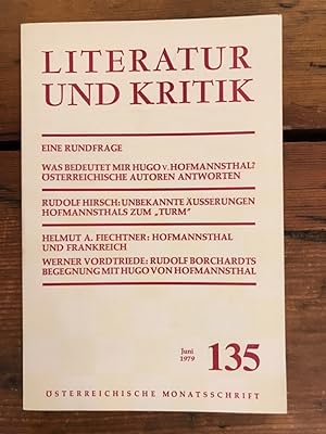 Literatur und Kritik Heft 125 (Juni 1979) - Österreichische Monatsschrift - Inhalt: Eine Rundfrag...