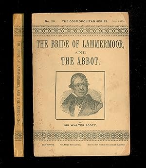 1889 Victorian Era Paperback, "The Bride of Lammermoor" and "The Abbot" by Sir Walter Scott, Scar...