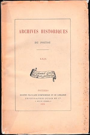 Recueil des documents concernant le Poitou contenus dans les registres de la Chancellerie de Fran...