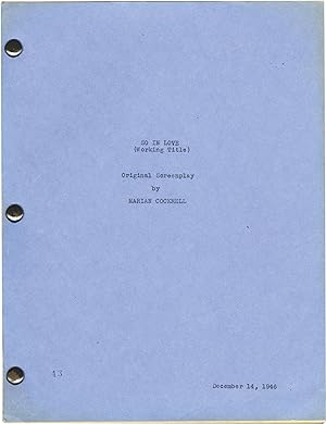 So In Love (Original screenplay for an unproduced film)