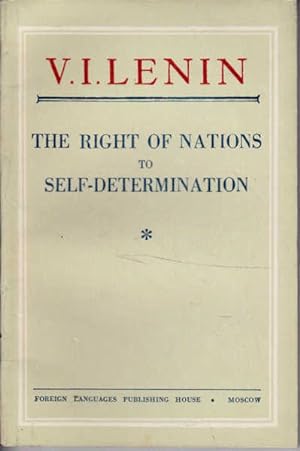 The Right of Nations to Self-Determination. 1950 Edition