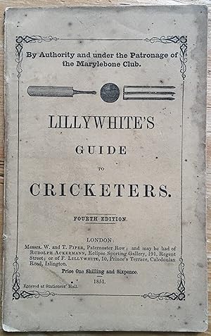 Lillywhite's Guide to Cricketers 1851 (Fourth Edition)