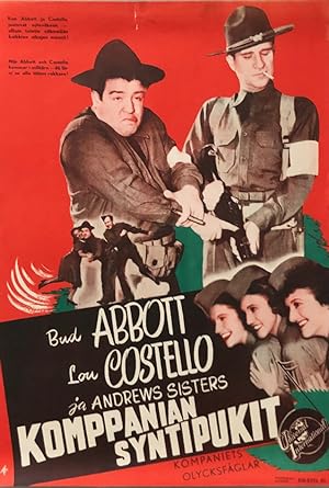 Abbott & Costello in BUCK PRIVATES, A First Screening Movie Poster