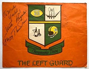 The Left Guard: Championship Dining Restaurant Brochure (SIGNED by Fuzzy Thurston)