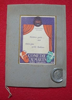 Programme du théâtre La Comédie Caumartin 1925
