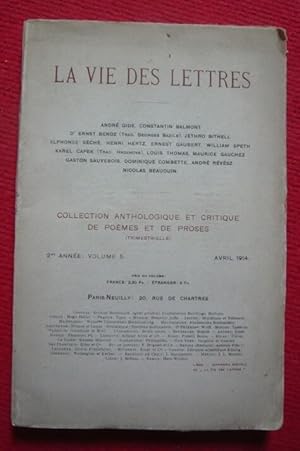 La vie des lettres - Volume 5 de la deuxième année - Avril 1914