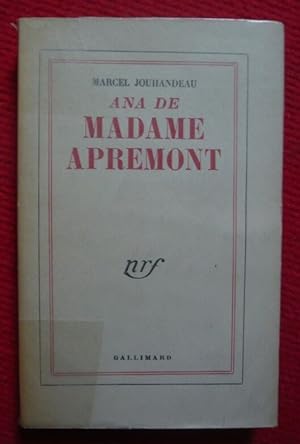 Ana de Madame Apremont