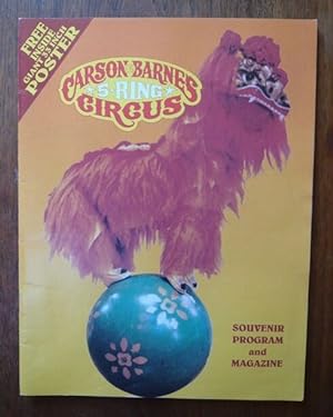 Programme de cirque de Carson & Barnes 5 Ring Circus (1998)