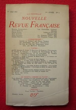 La Nouvelle Nouvelle Revue Française 1ère année N° 5 - 1er Mai 1953