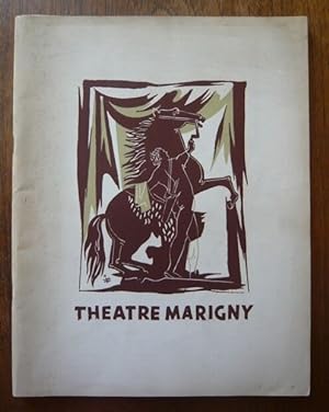Programme de théâtre du Théâtre Marigny 1950 : Calendrier des spectacles pour les représentations...