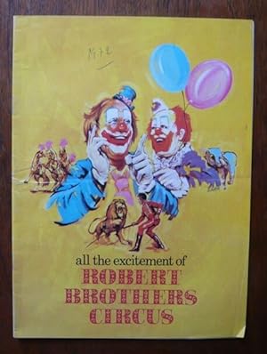 Programme de cirque de Robert Brothers Circus 1972