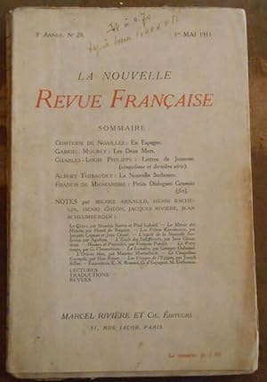 La Nouvelle Revue Française n°29