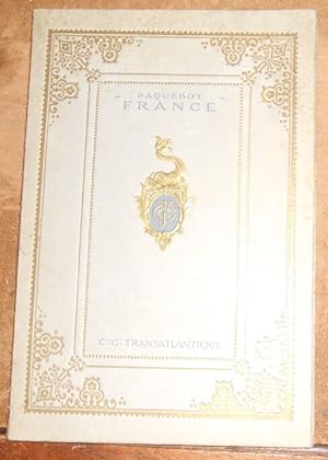Plaquette de Présentation du Paquebot « France » de la Compagnie Générale Transatlantique