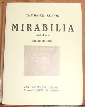 Mirabilia suivi d’une Bibliographie