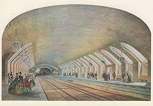 Baker Street Victorian London Tube Station Opening Postcard