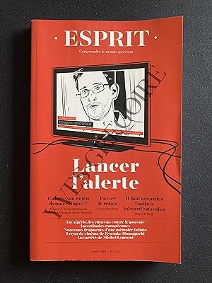 ESPRIT-N°453-AVRIL 2019-LANCER L'ALERTE