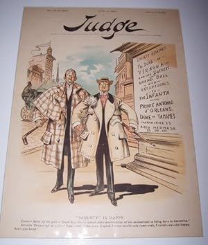SASSIETY IS HAPPY [Cover illustration lithograph from JUDGE magazine]