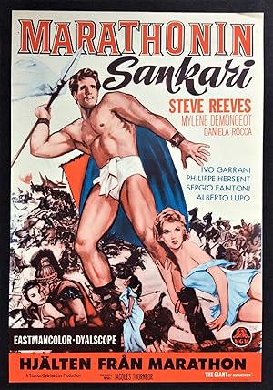 THE GIANT OF MARATHON. A Cinema-Used Vintage Movie Poster, 1960