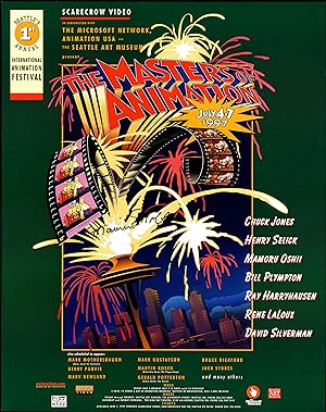 The Masters of Animation. Seattle's 1st Annual Animation Festival. Event Poster. July 4-7, 1997.