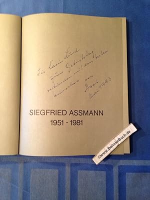 Siegfried Assmann. 1951-1981. Herausgegeben von der Daimler-Benz Aktiengesellschaft.
