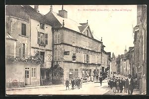 Carte postale Montbard, La Rue de l`Hopital