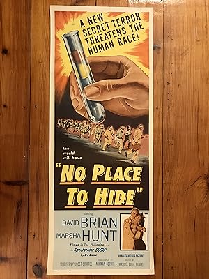 No Place to Hide Insert 1956 David Brian, Marsha Hunt