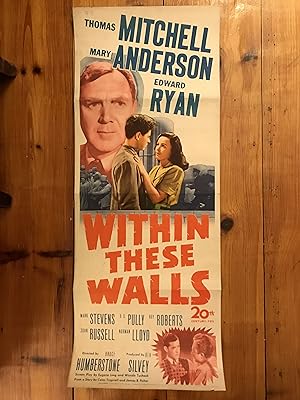 Within These Walls Insert 1945 Thomas Mitchell, Mary Anderson