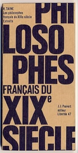 Les philosophes français du XIXe siècle. Extraits