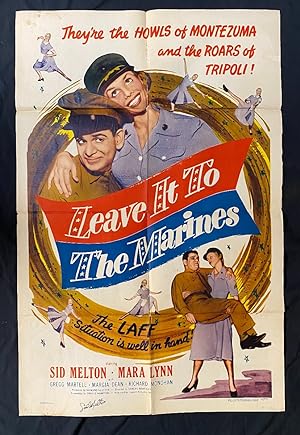 Leave It To The Marines Original 1 Sheet Poster- Sid Melton Autograph